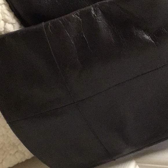 9 WEST BLK LEATHER LOW HEEL BOOTS 9M - Picture 7 of 12